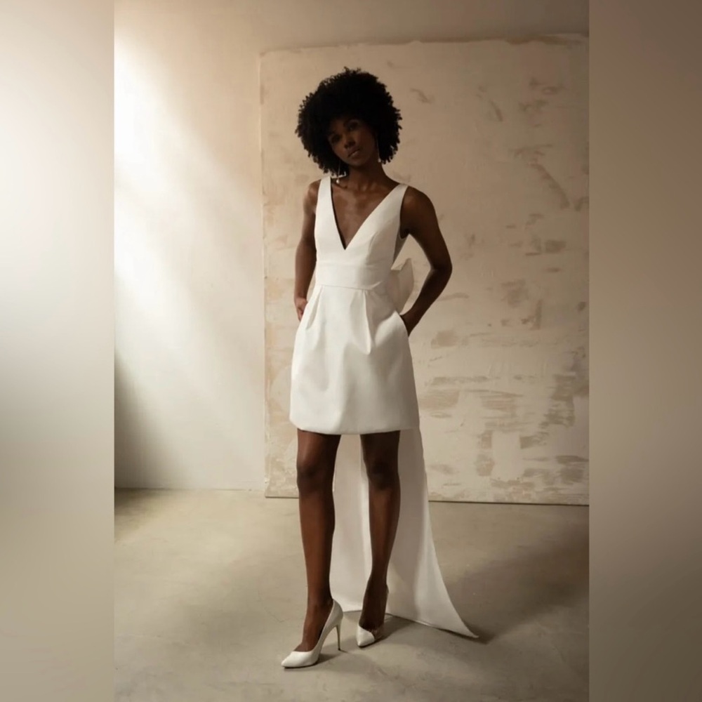 Mini bridal dress